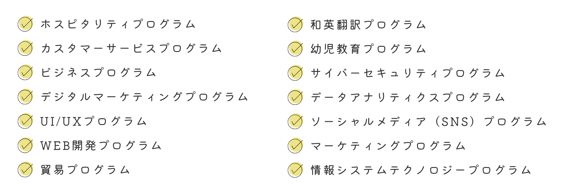 co-opプログラムの種類