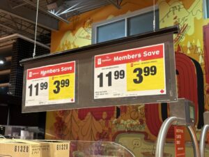 メンバー価格の値札